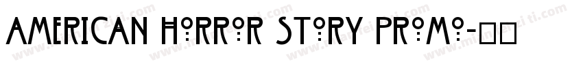 American Horror Story Promo字体转换